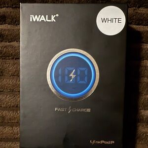 iWALK Portable Charger Power Bank 4800mAh with LED Display White -New